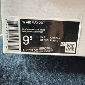 Nike Air Max 270 Black Anthracite White